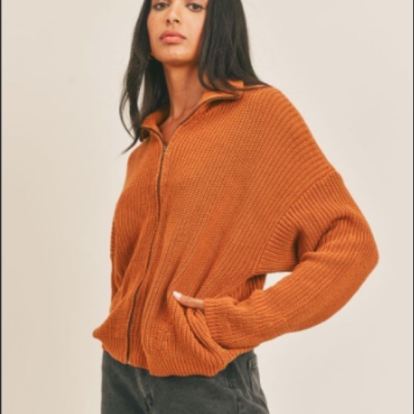 Sage The Label Sophie Sweater Zip Up Size Small - Picture 1 of 6